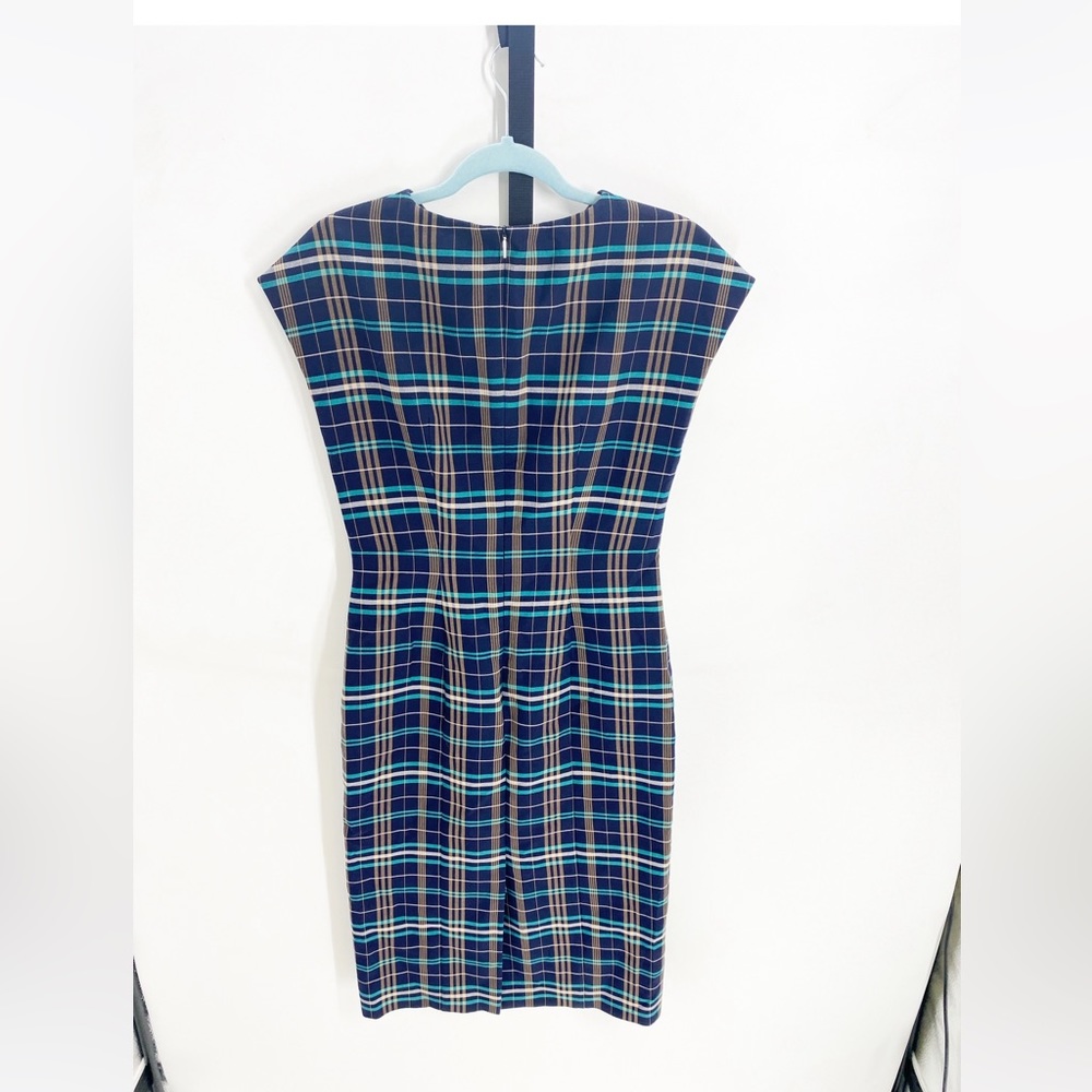 Hugo Boss NWT Daela Plaid Sleeveless Dress Sz 4 - Picture 8 of 11